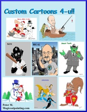 Custom Art,  Cartoons,  Logos